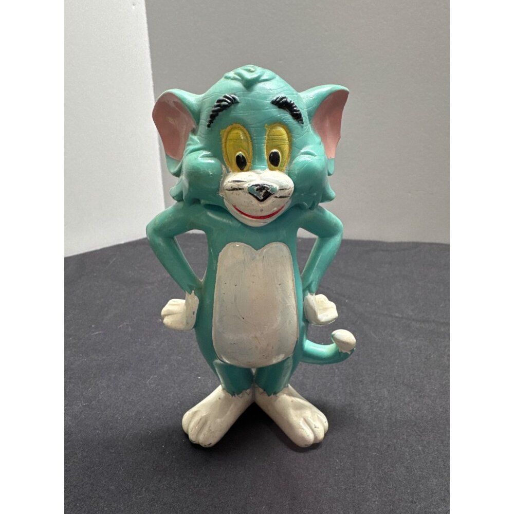 Vintage Tom Plastic Figurine Cartoon Collectible Character With Hands On Hips 19